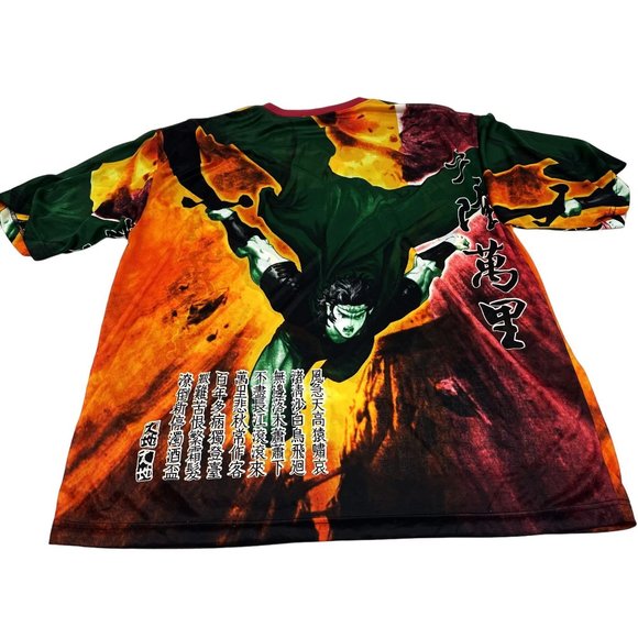 Vtg Very Rare Bignd Collection Sz-XL Japanese Samuri Caped Superhero AOP Shirt - Picture 7 of 8